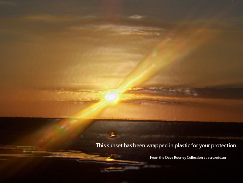 plastic sunset